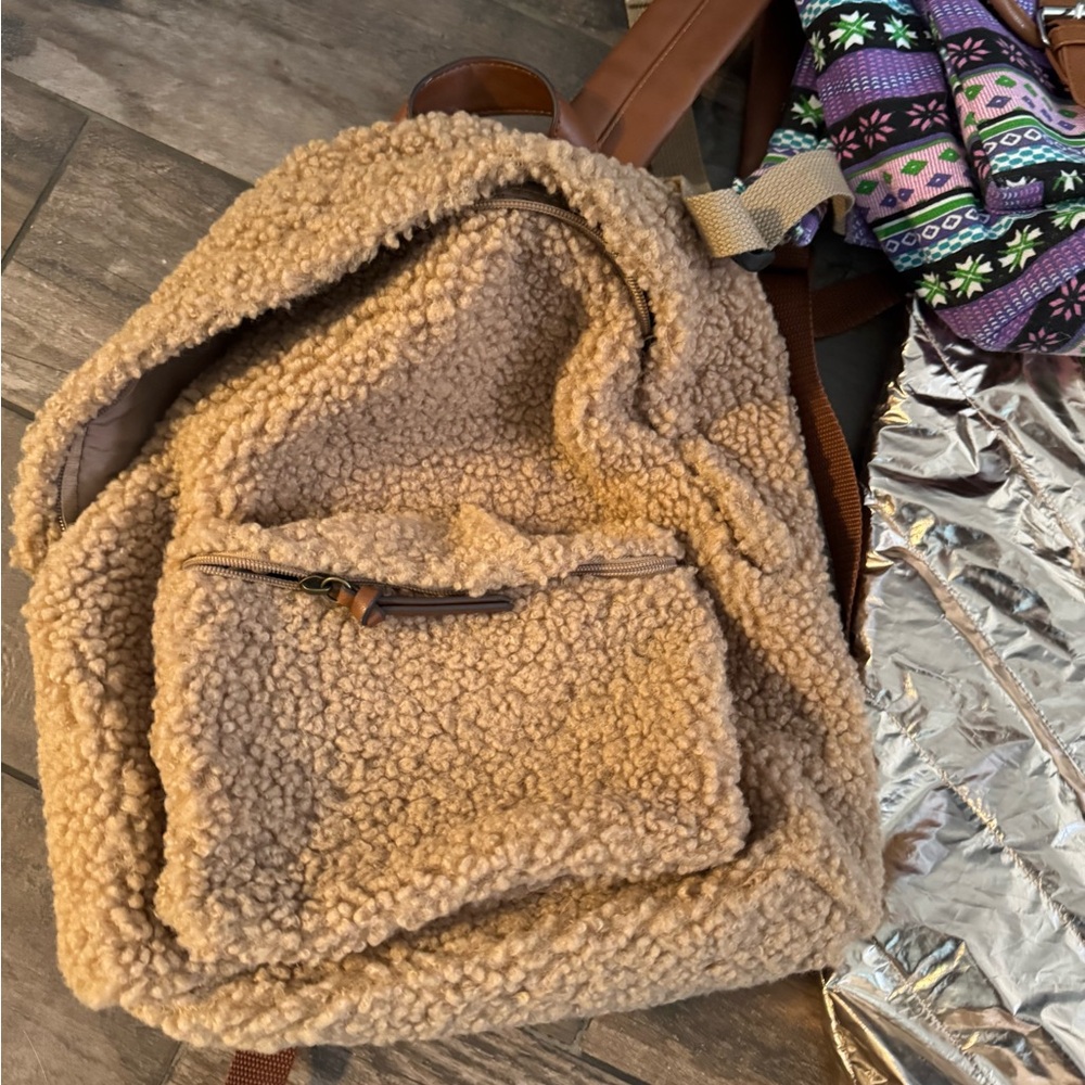 Multicolor Patterned Backpack/Tote Bag Bundle - image 2